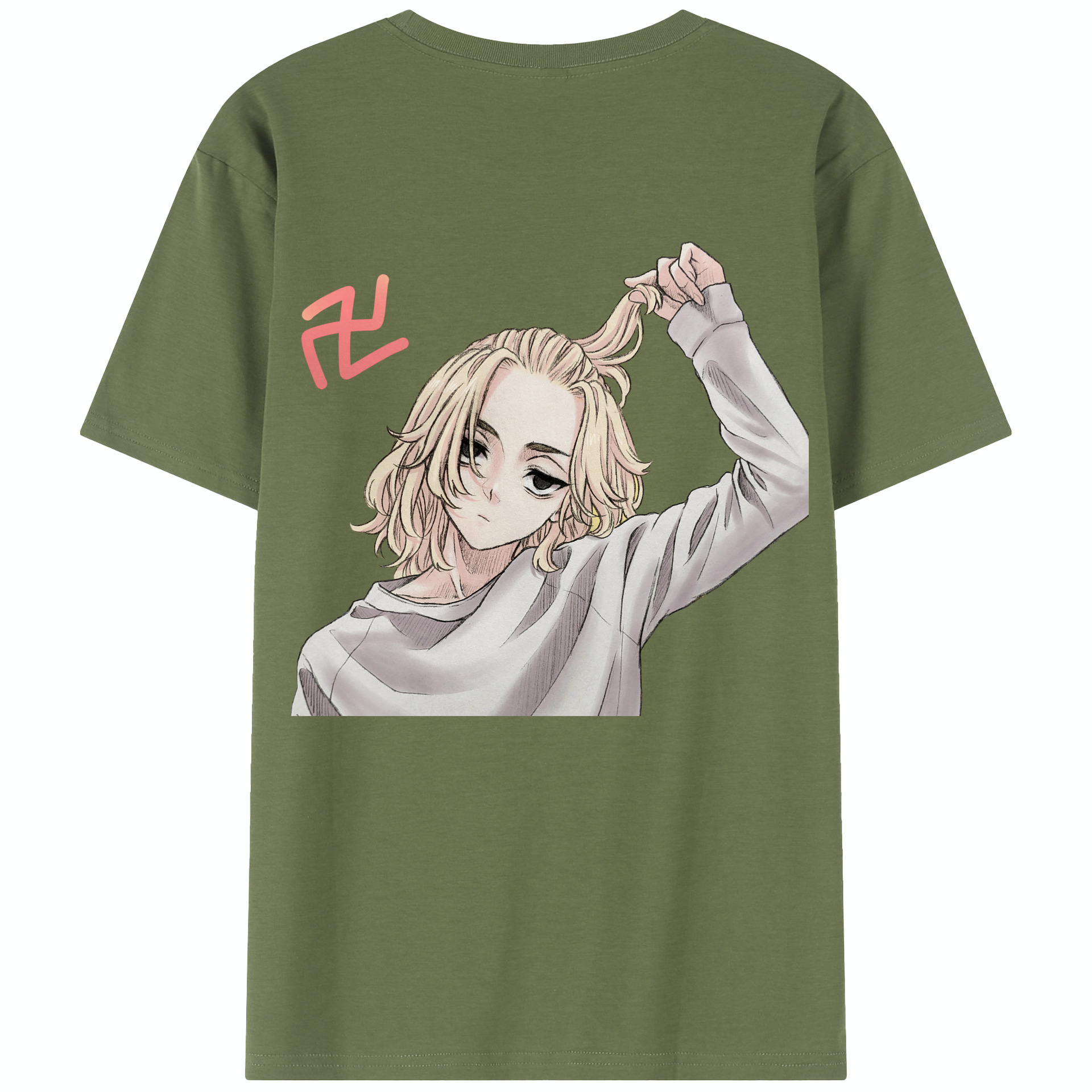 （画像用） 東京リベンジャーズ Tokyo Revengers 綿100％半袖Tシャツ（背面プリント）